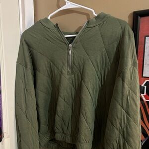 Old Navy Forest Green Quilted Top